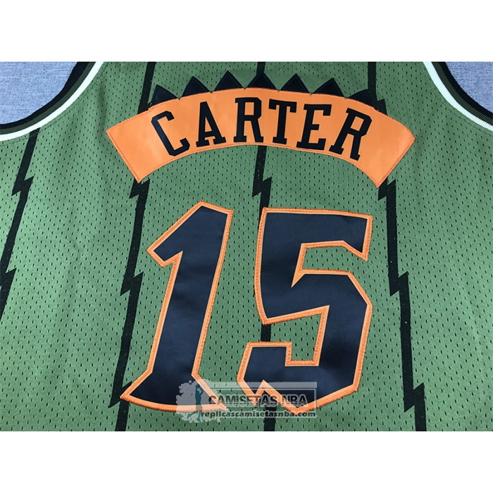 Camiseta Toronto Raptors Vince Carter NO 15 Mitchell & Ness 1998-99 Verde